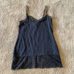 WHBM Dark Gray Lace Cami
